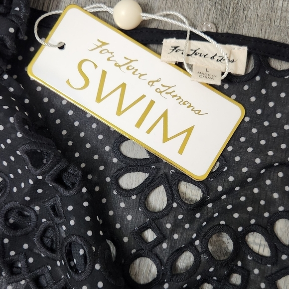 New!For Love and Lemons Swim Cover Top - Picture 9 of 11